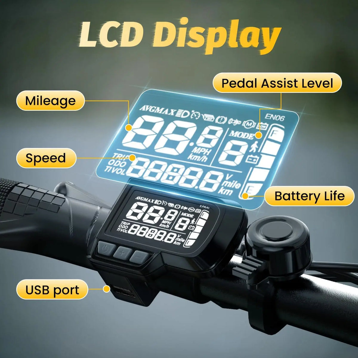 CBVELO EK5 Foldable Electric Mountain Bike With Long Range Battery