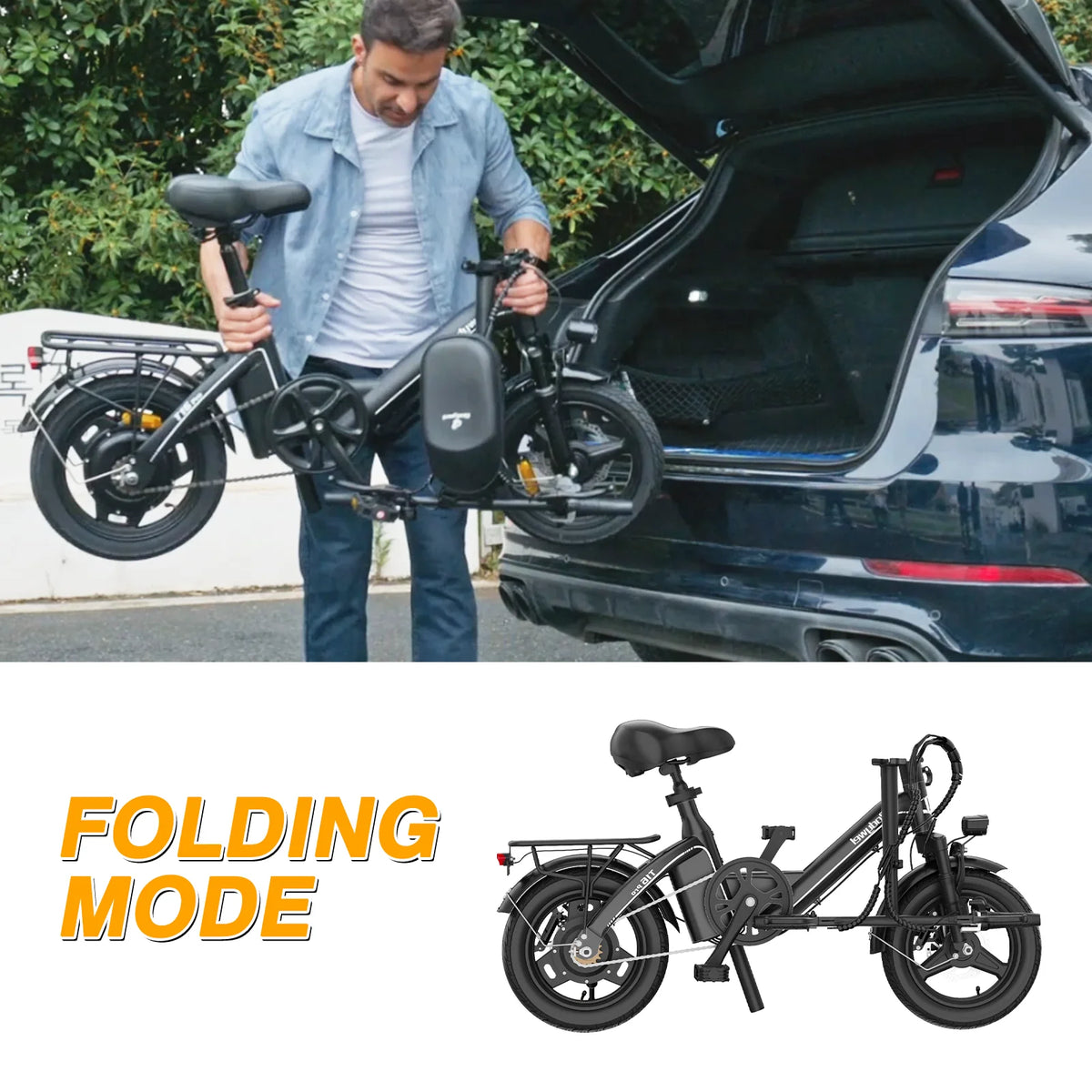 Bodywel T16pro Folding Electric Bike With Dual Disc Brakes