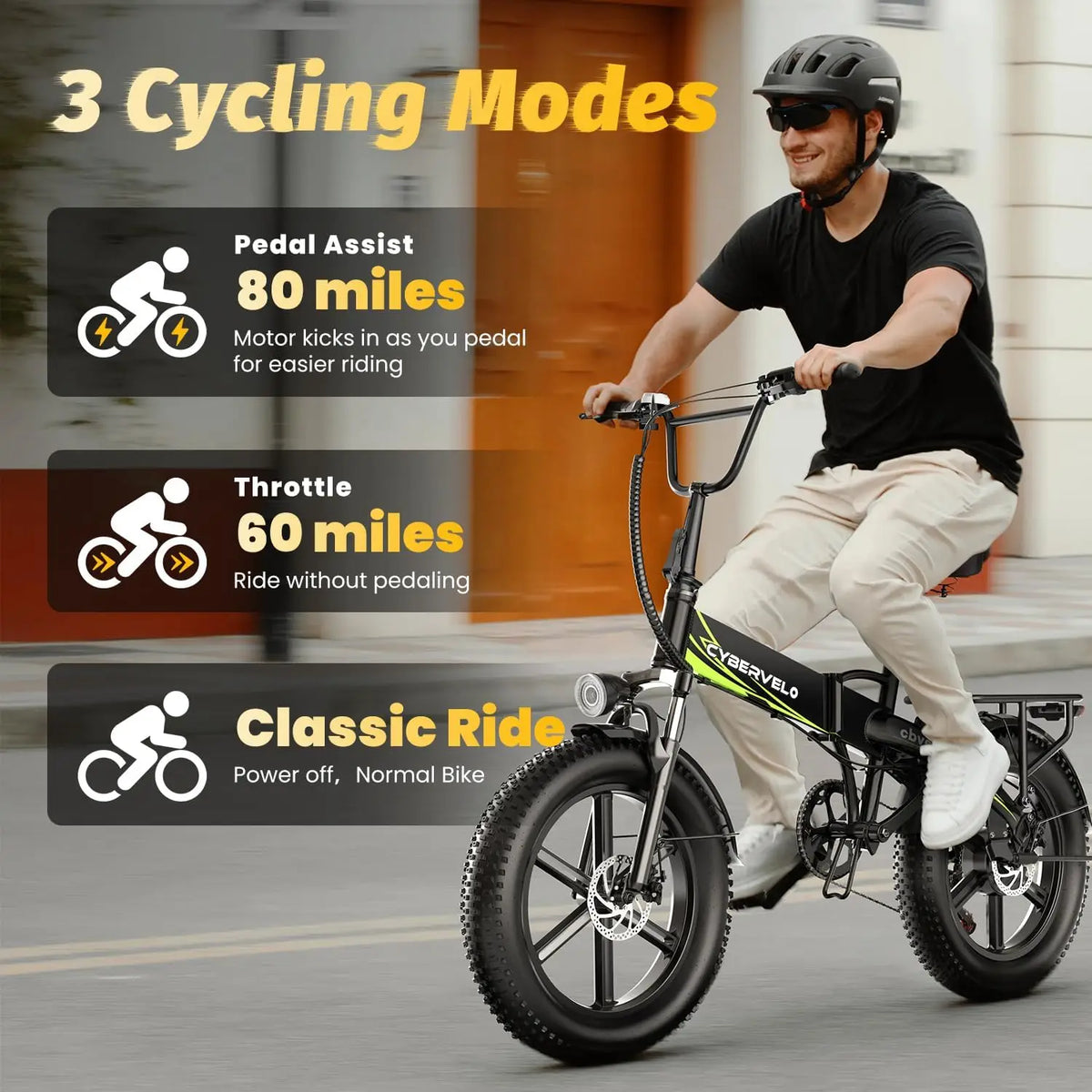 CBVELO EK5 Foldable Electric Mountain Bike With Long Range Battery