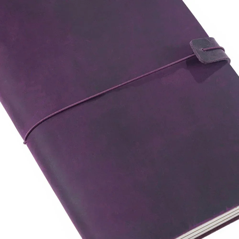 Handmade Vintage Genuine Leather Travel Notebook Cover For Diaries