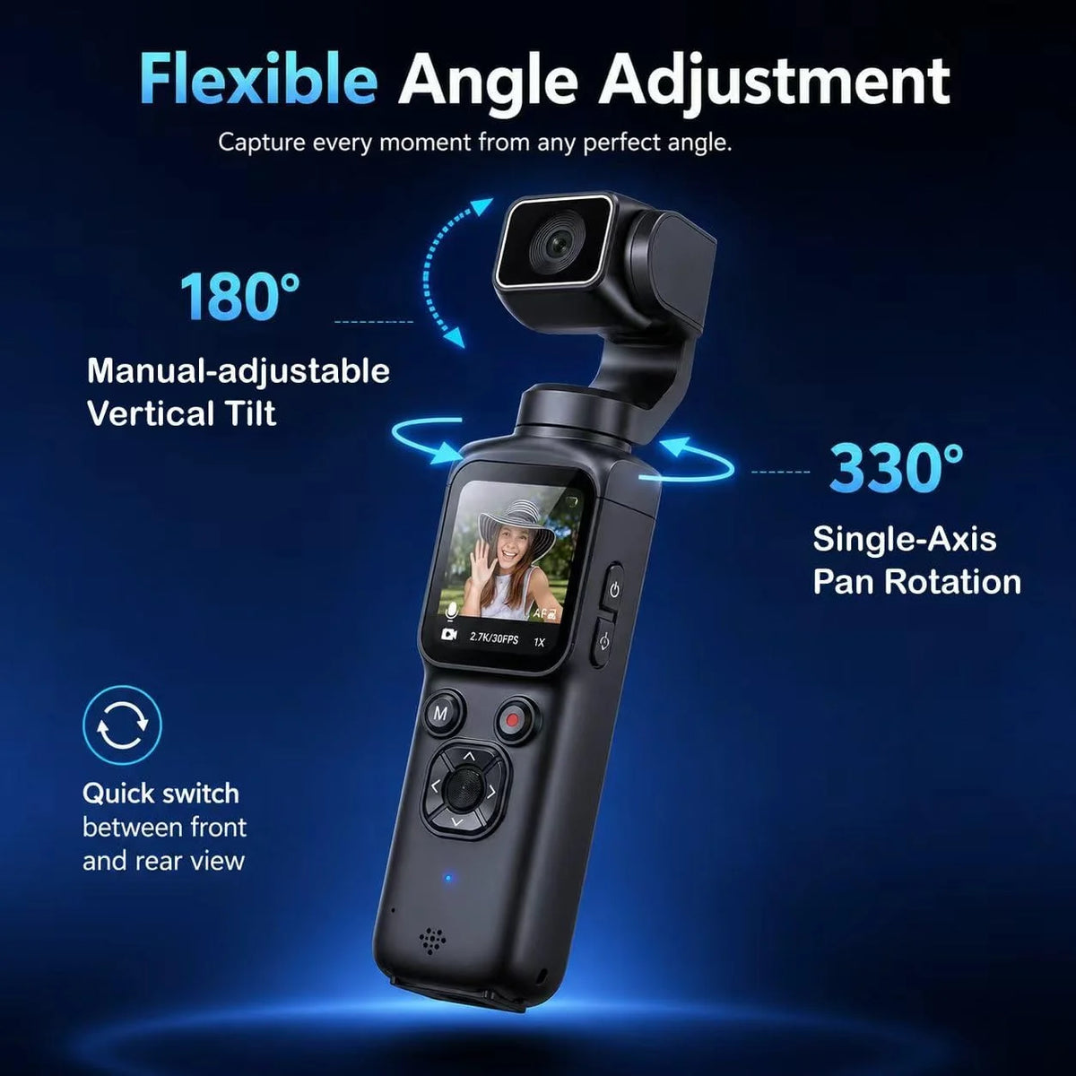 Kaysunlink 4K Pocket Vlogging Camera With Autofocus Touch Screen