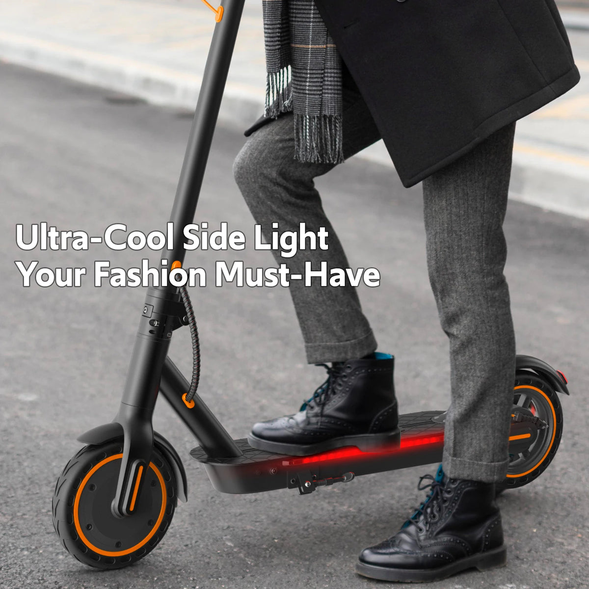 Osboo Folding Electric Scooter With 550W Motor And Dual Brakes