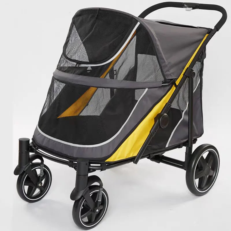 Garvee Foldable Breathable Pet Stroller for Dogs and Cats