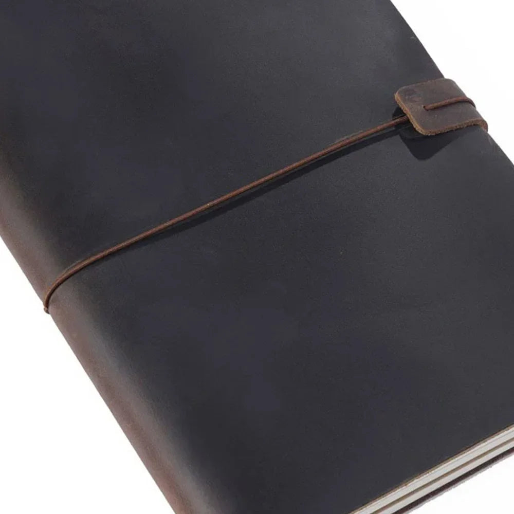 Handmade Vintage Genuine Leather Travel Notebook Cover For Diaries