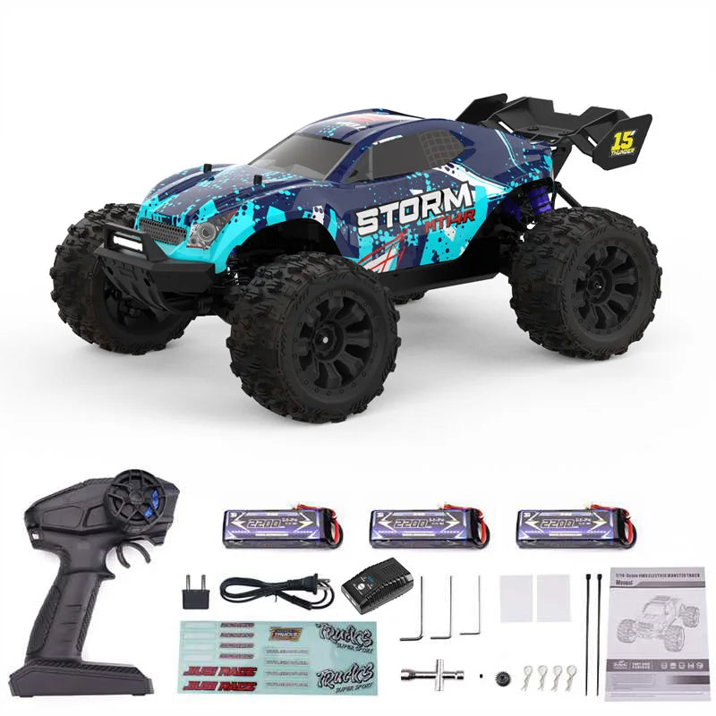 JIUSI Brushless 4WD Remote Control Off Road Racing RC Truck