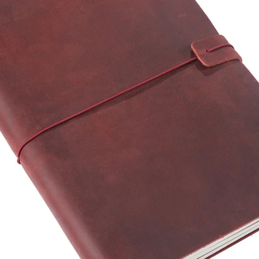 Handmade Vintage Genuine Leather Travel Notebook Cover For Diaries