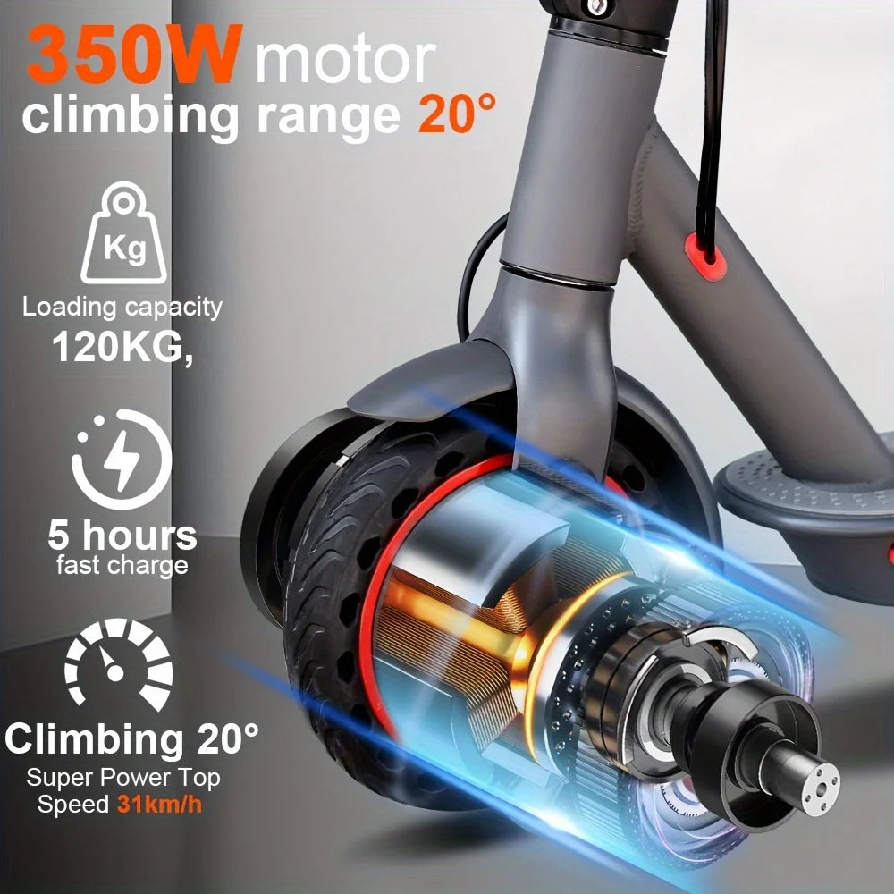 HEZZO Adult Folding Electric Scooter With 350W Motor