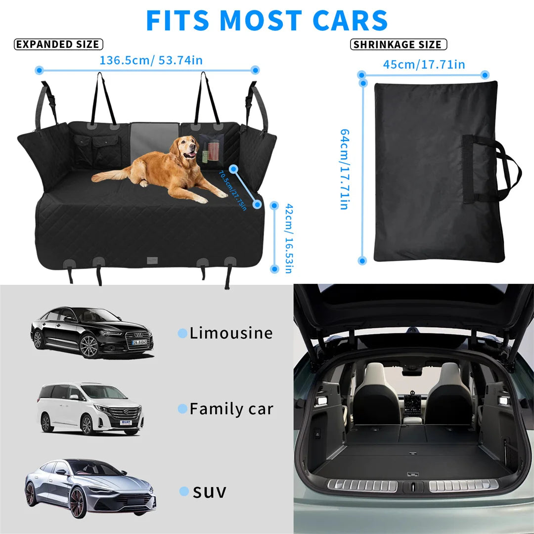 BINGOPAW Waterproof Dog Car Seat Cover and Travel Hammock Extender