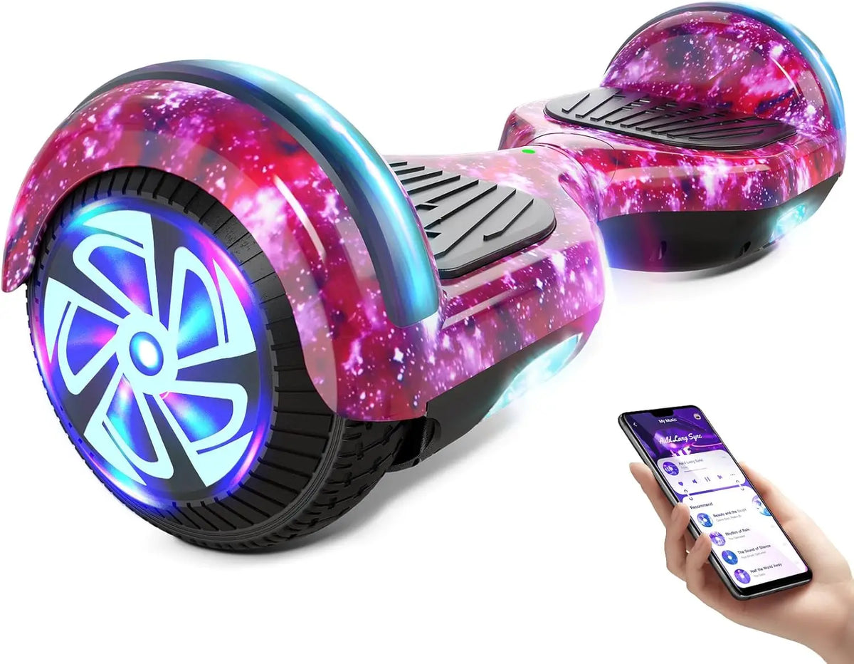 Dual Motor Electric Scooter With Bluetooth And Colorful LED Lights