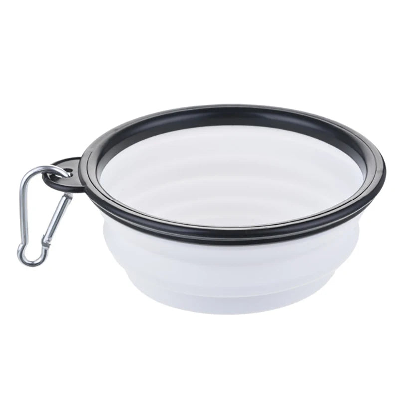 Portable Silicone Collapsible Travel Pet Food Bowl For Dogs And Cats