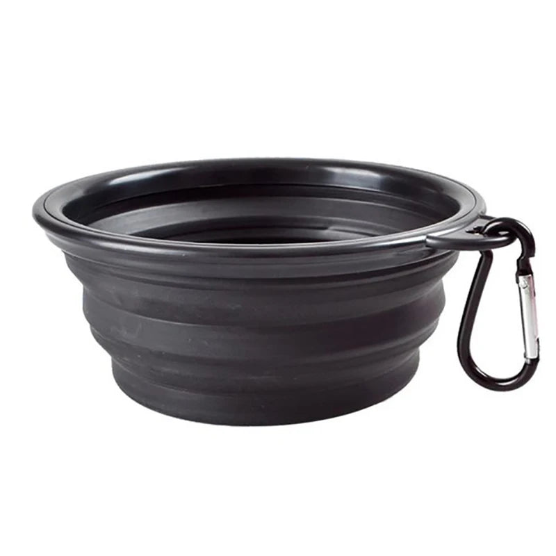 Portable Silicone Collapsible Travel Pet Food Bowl For Dogs And Cats