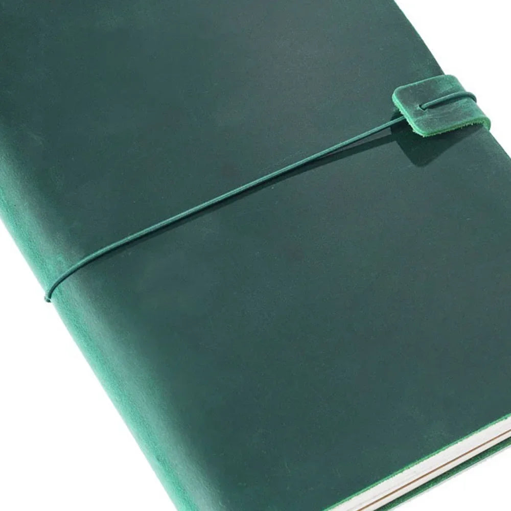 Handmade Vintage Genuine Leather Travel Notebook Cover For Diaries