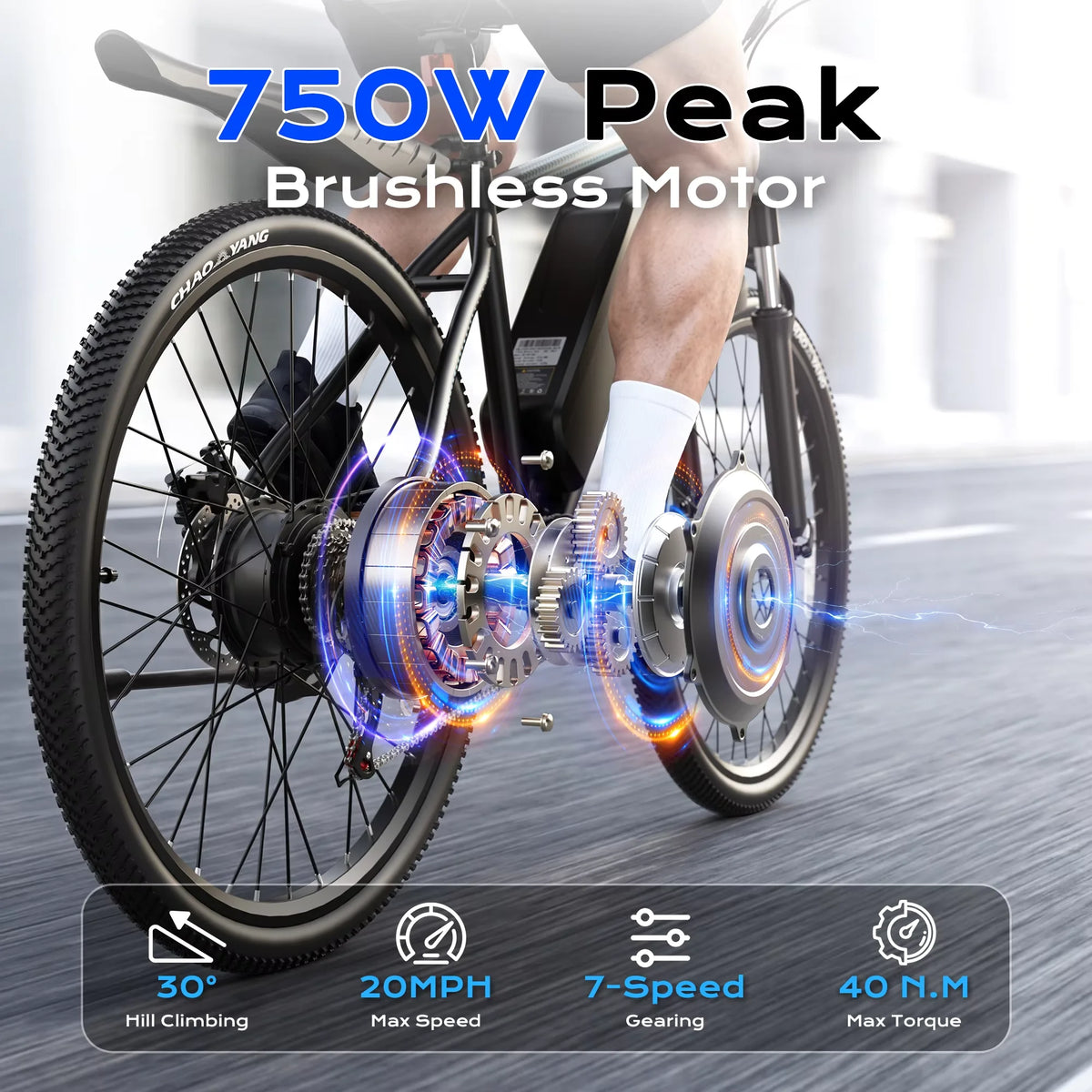 VIPDRIVE Defier 1.1 Adult Electric Mountain And Road Bike