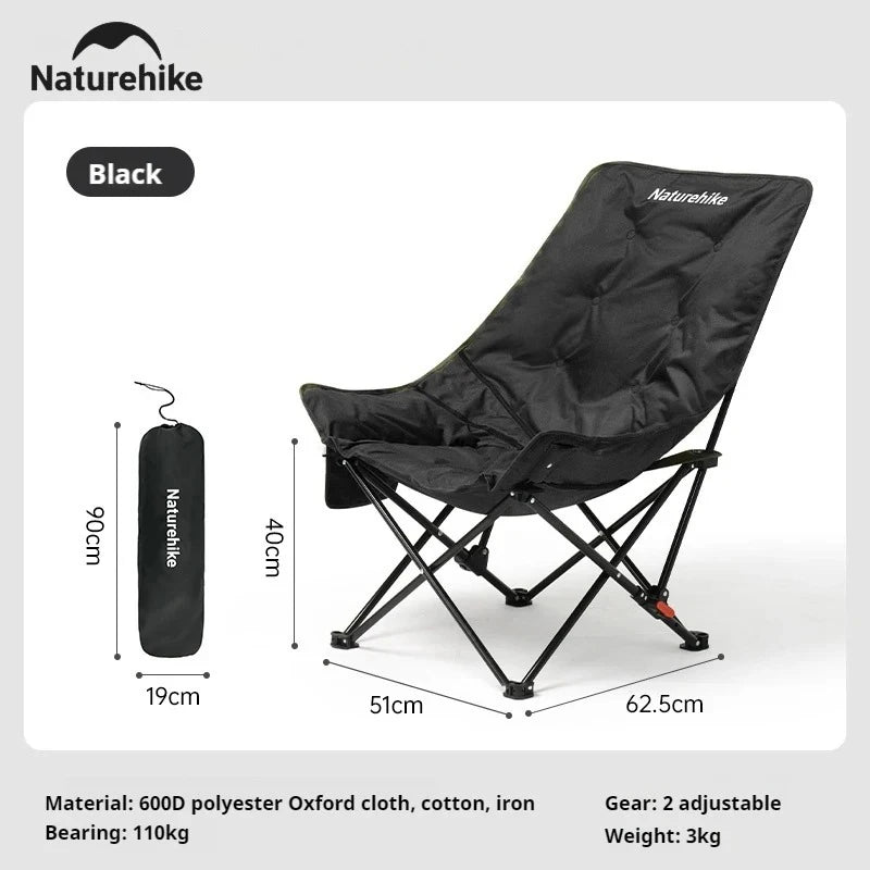 Naturehike Outdoor Folding High Back Camping Chair