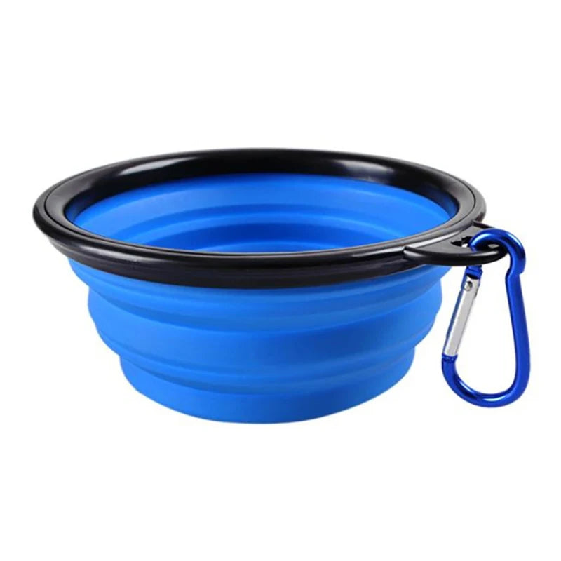 Portable Silicone Collapsible Travel Pet Food Bowl For Dogs And Cats