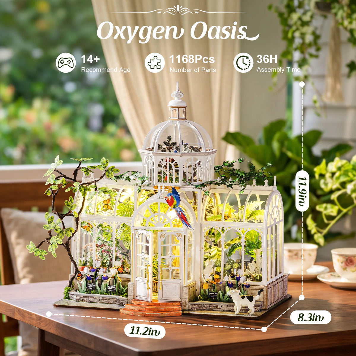 Rolife Oxygen Oasis Wooden Dollhouse DIY Craft Kit