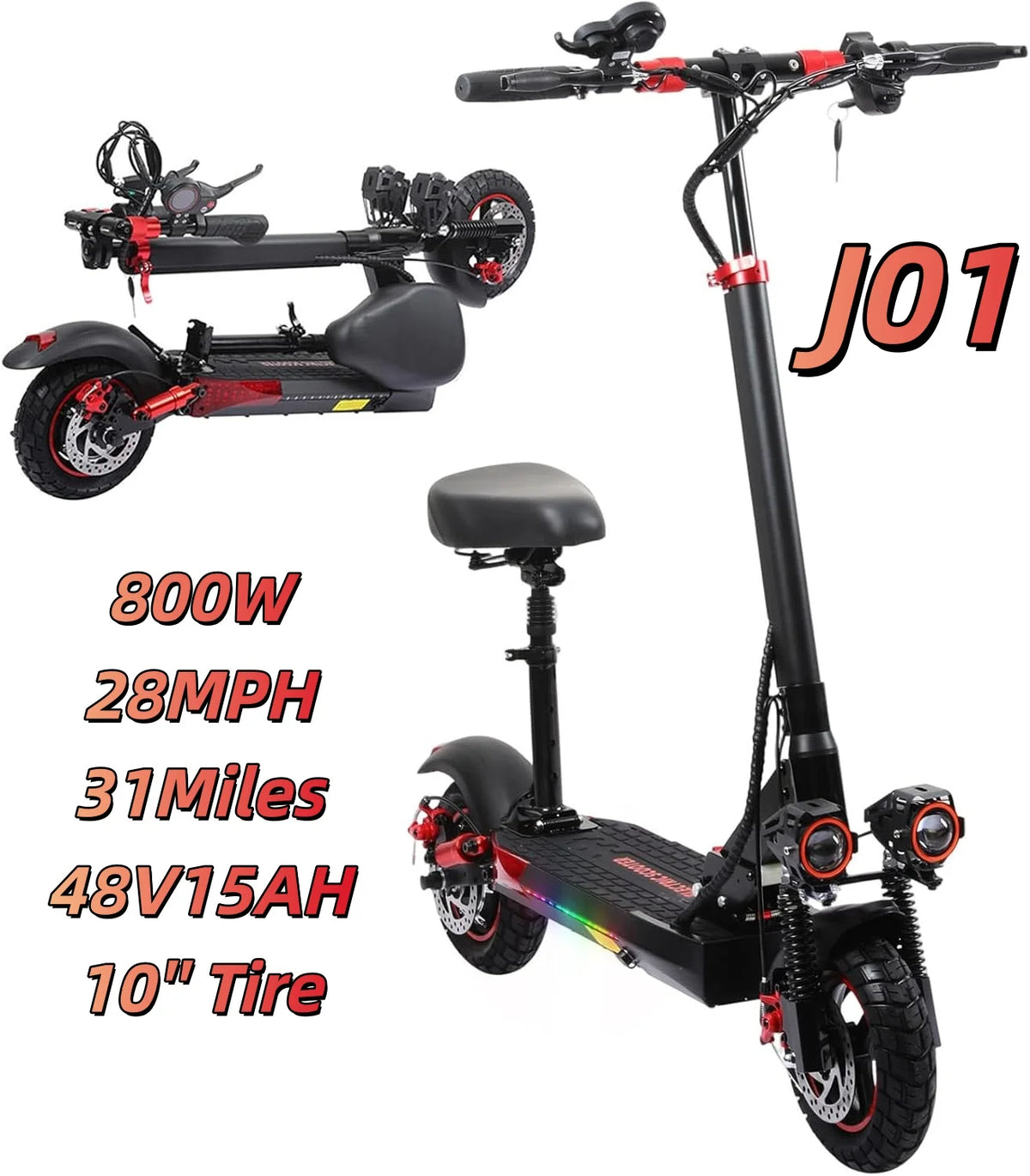 EOEOTWO 1200W Off Road Electric Scooter for Adults 30 MPH
