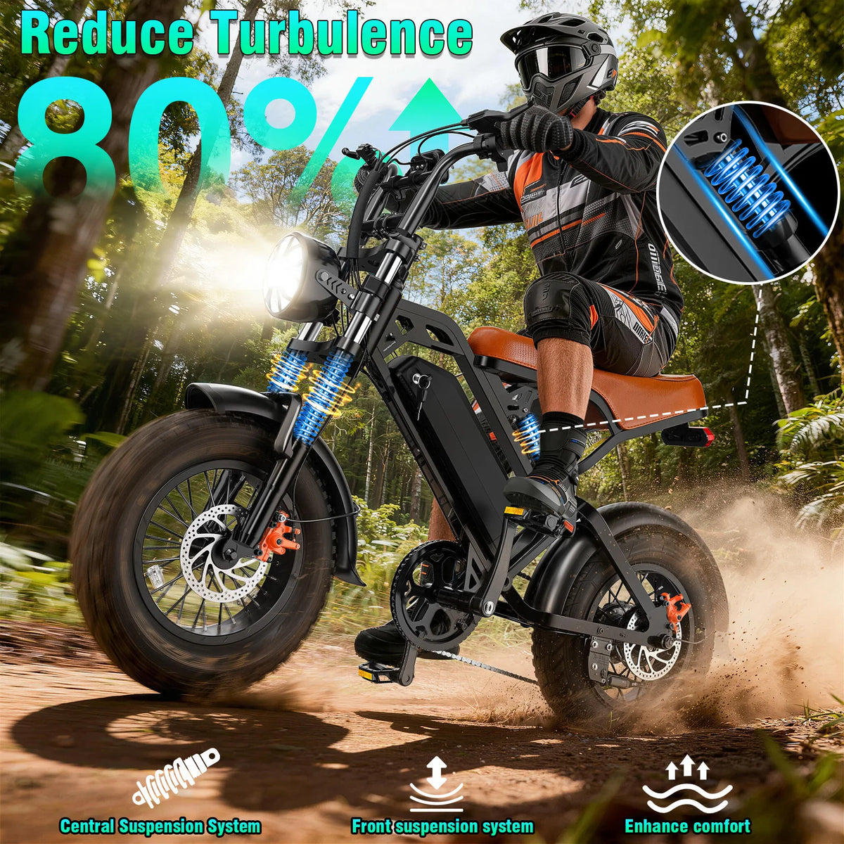 FURIDER 1200W Electric Dirt Bike With Removable Battery