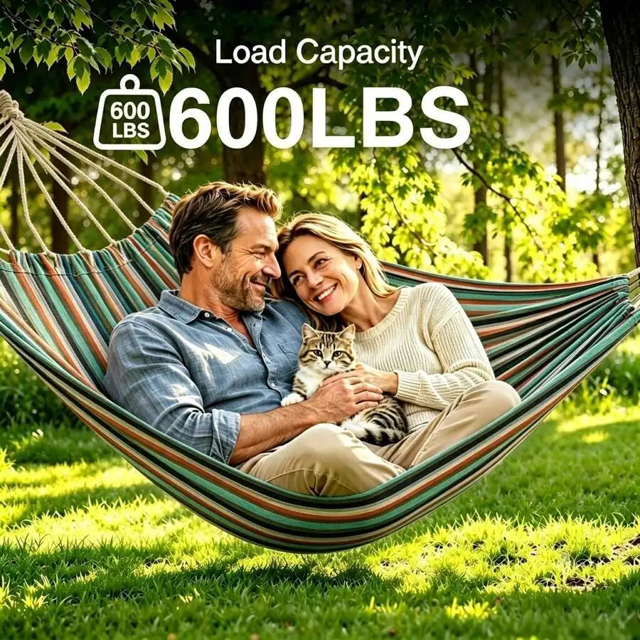 Comfortable Nylon Outdoor Hammock With Portable Steel Stand