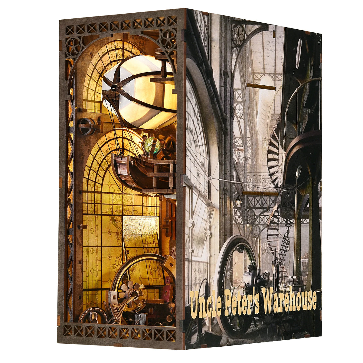 ASLOWSNAIL Makers Workshop DIY Wooden Book Nook Kit Model