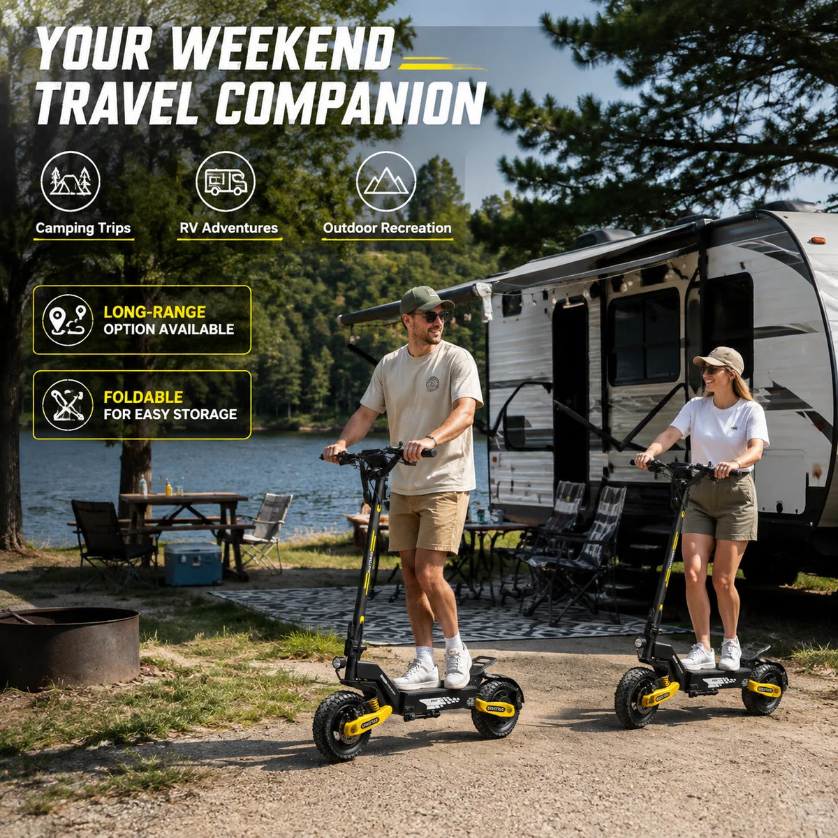 EOEOTWO 1200W Off Road Electric Scooter for Adults 30 MPH