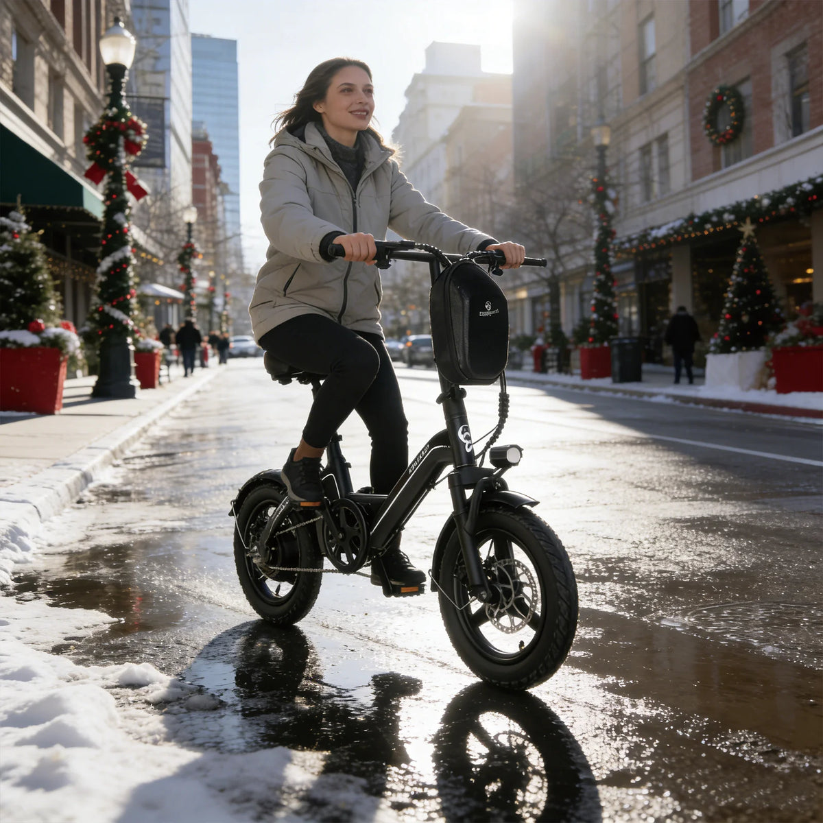 Bodywel T16pro Folding Electric Bike With Dual Disc Brakes