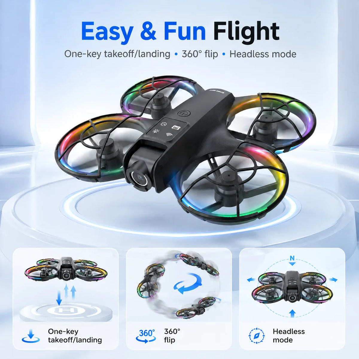 ZNLYRION K200MAX Drone With 180 Degree Camera And LCD Screen