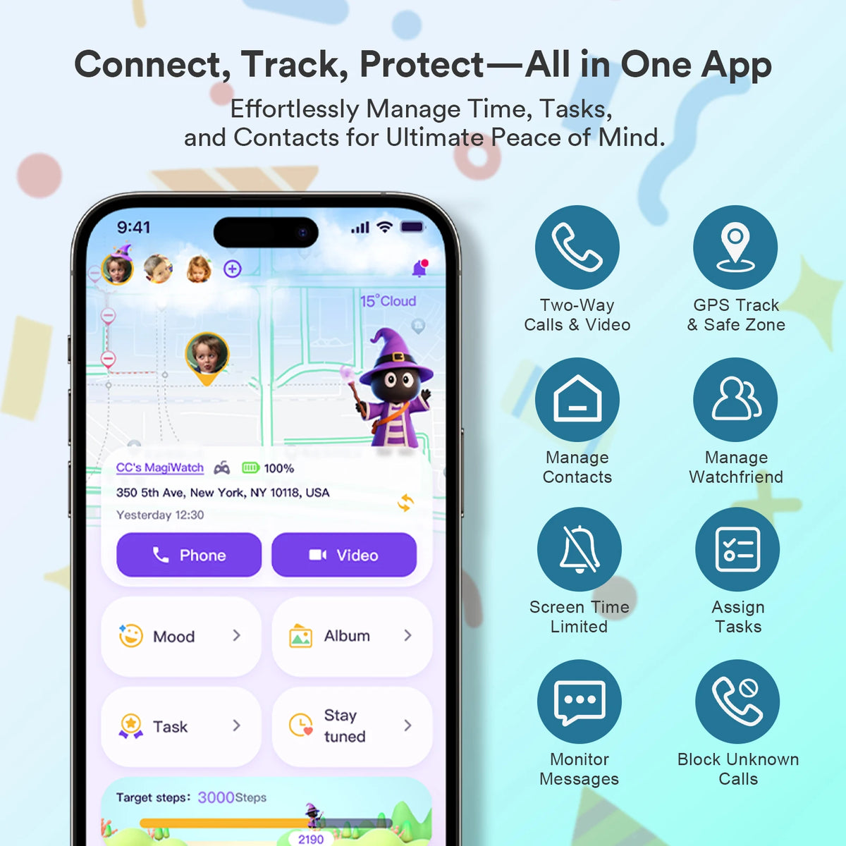 EIOTMART 4G Kids GPS Smartwatch With SOS And Parental Controls
