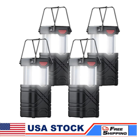 Collapsible Rechargeable Solar Camping Lantern With Led Flashlight