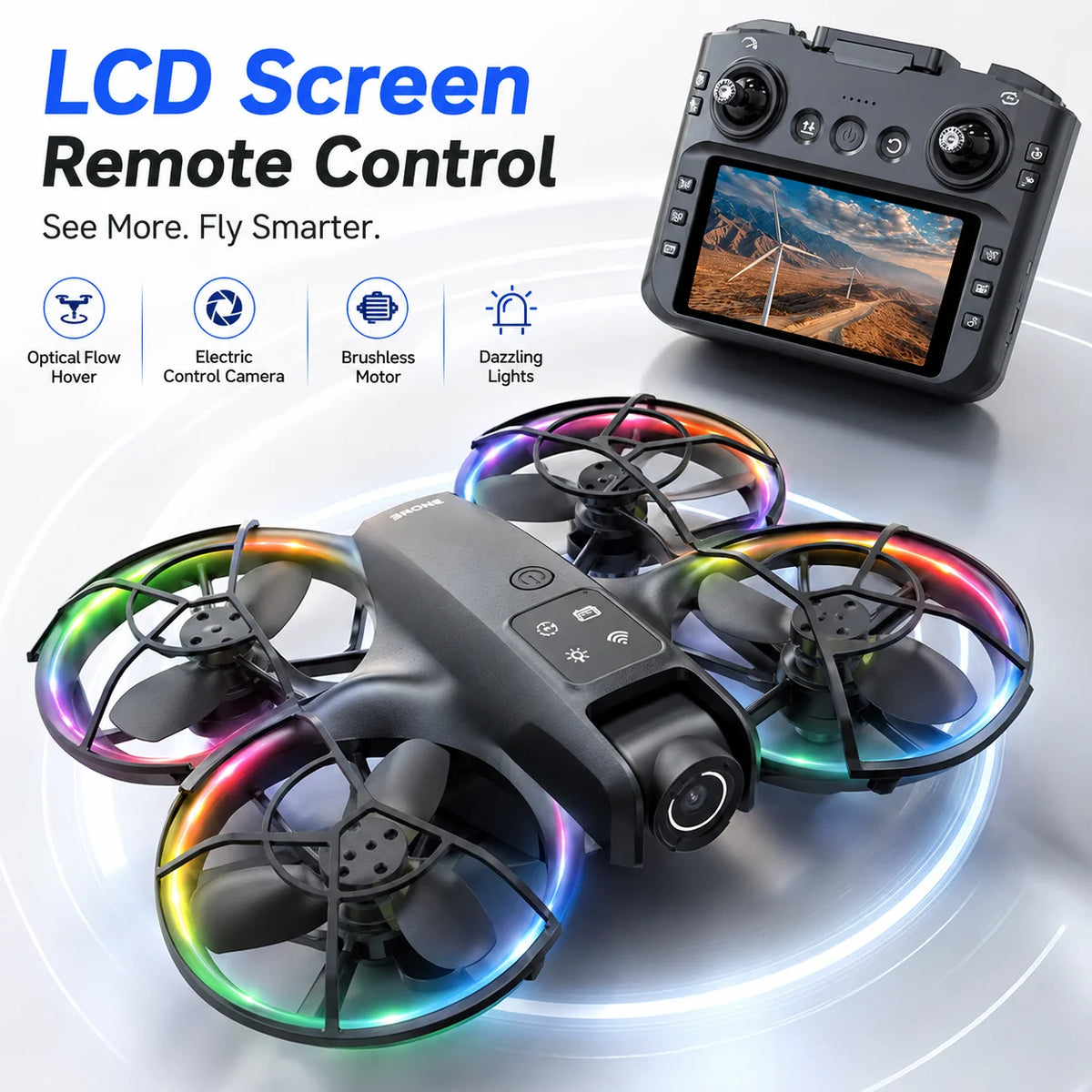 ZNLYRION K200MAX Drone With 180 Degree Camera And LCD Screen
