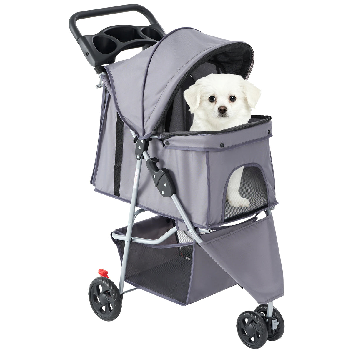 Dumos Foldable Pet Stroller For Small Dogs And Cats