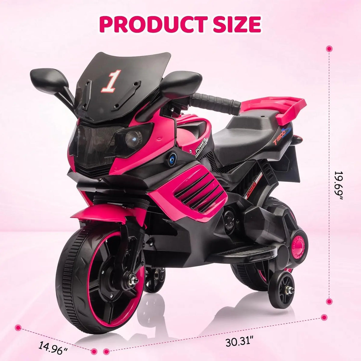 HiMISS Kids Electric Ride On Motorcycle With Lights And Music