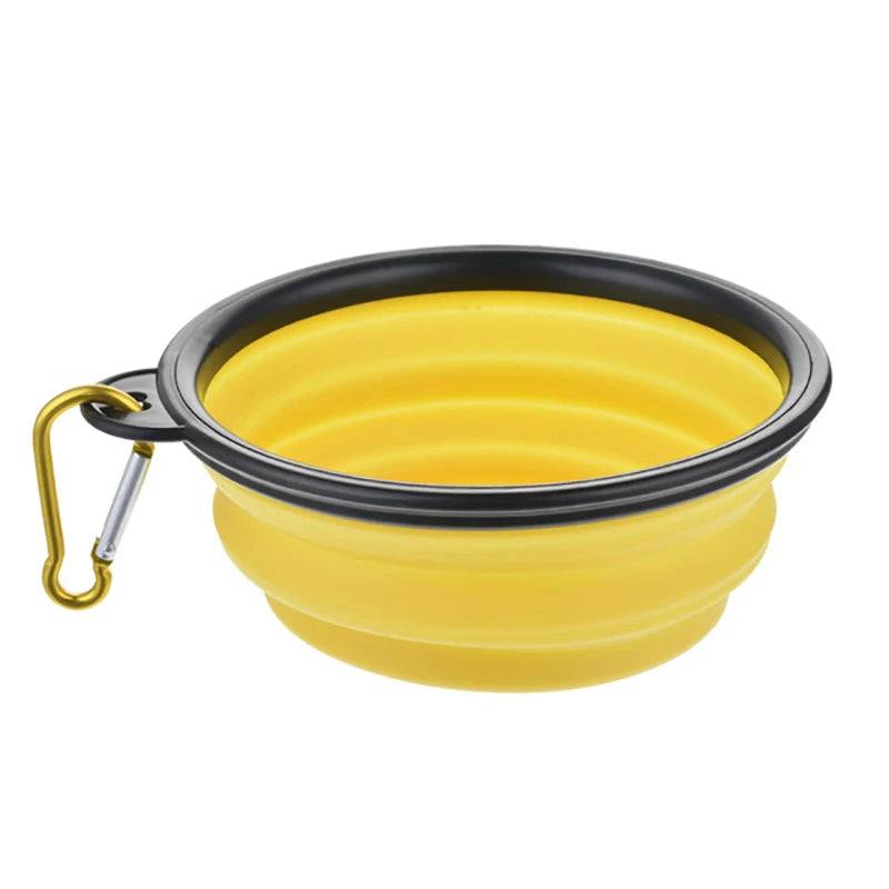 Portable Silicone Collapsible Travel Pet Food Bowl For Dogs And Cats