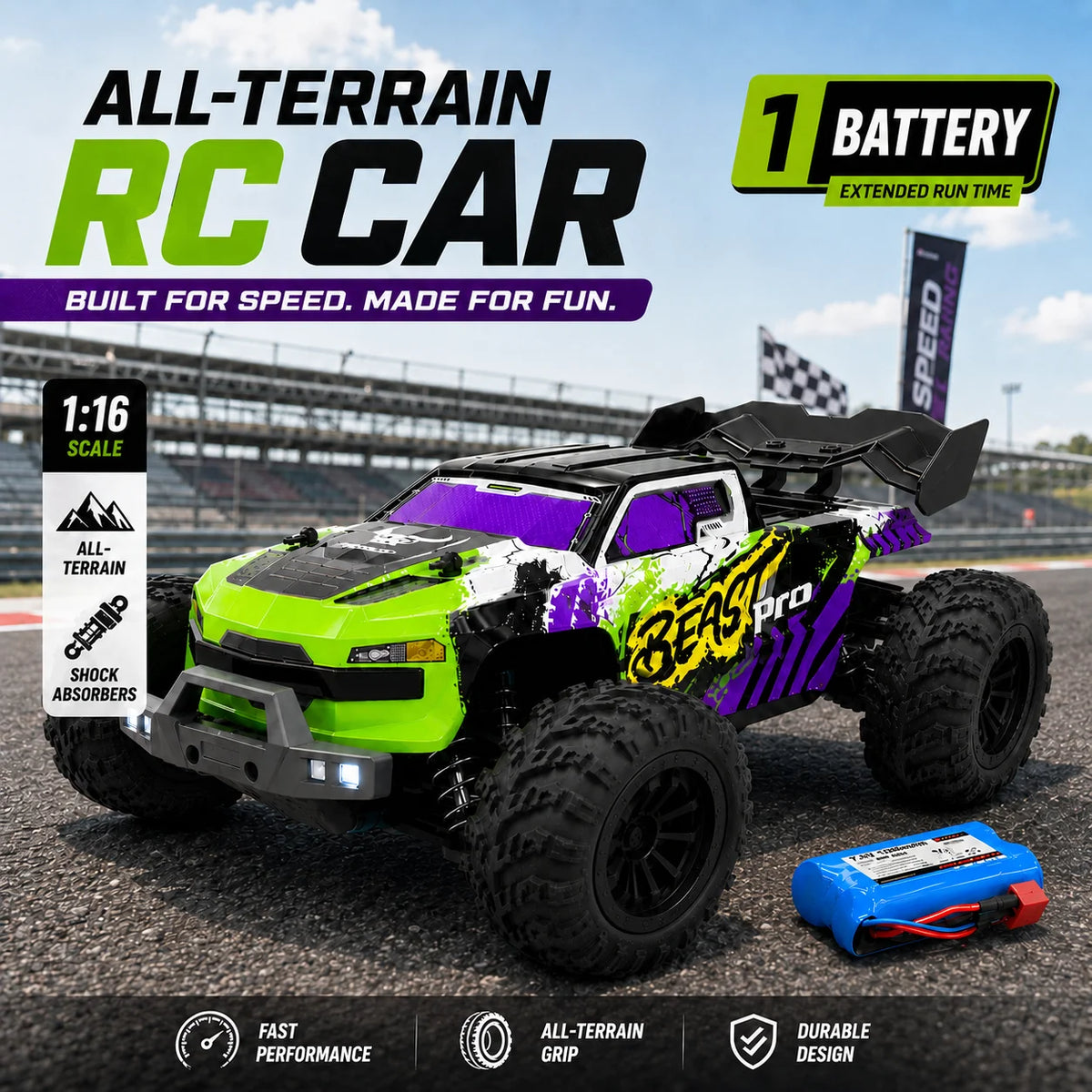 ZNLYRION SG116MAX PRO 4WD Off Road RC Racing Buggy