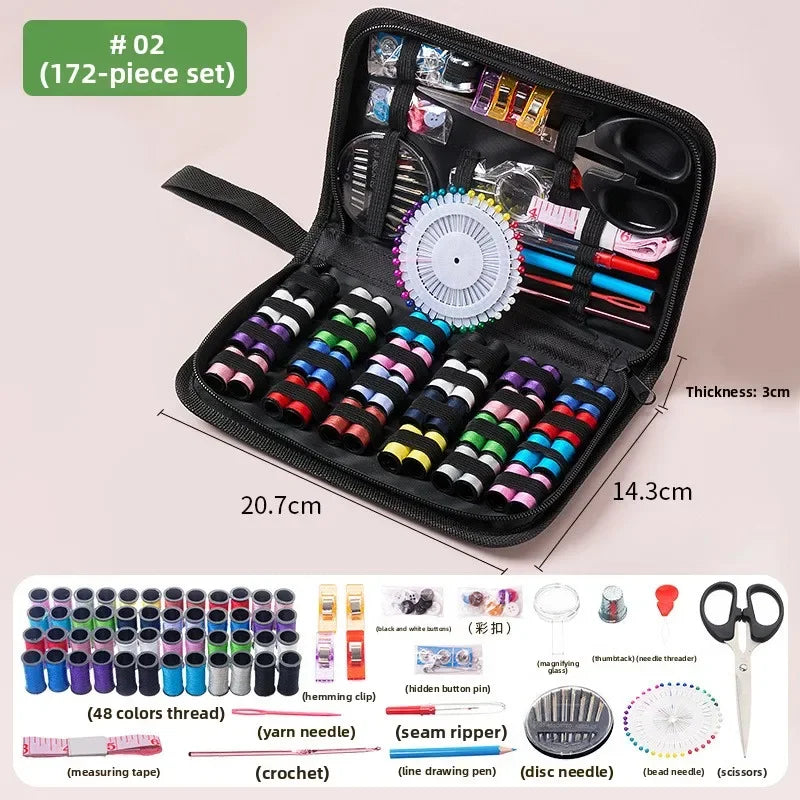 Complete Sewing Kit With Threads Needles Scissors And Accessories