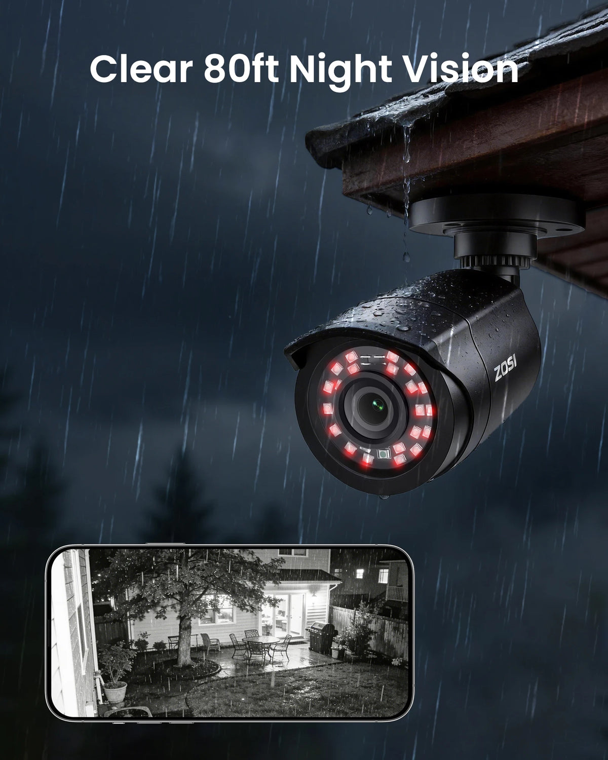 ZOSI 3K Lite Security Camera System AI Human Vehicle Detection 8CH HD TVI Video DVR Recorder 2MP 1080P CCTV Surveillance Camera