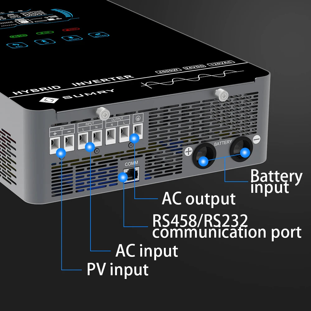 SUMRY Off Grid Solar Inverter With MPPT Pure Sine Wave