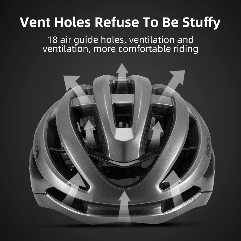 Rockbros Ultralight Road Bicycle Helmet With Shockproof Protective Design