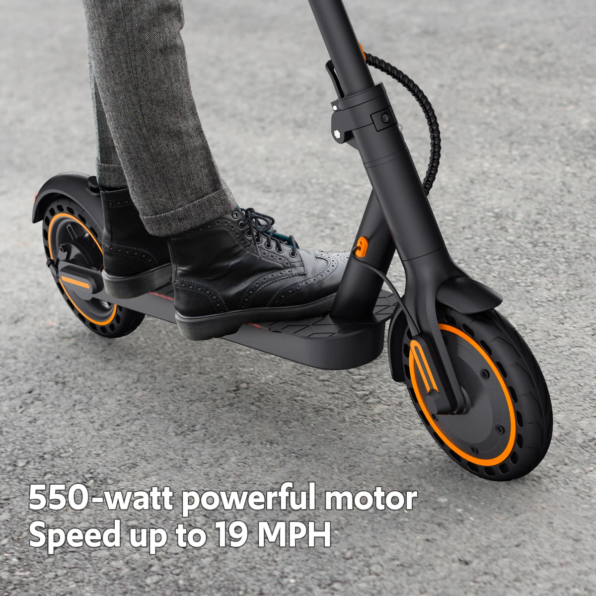 Osboo Folding Electric Scooter With 550W Motor And Dual Brakes