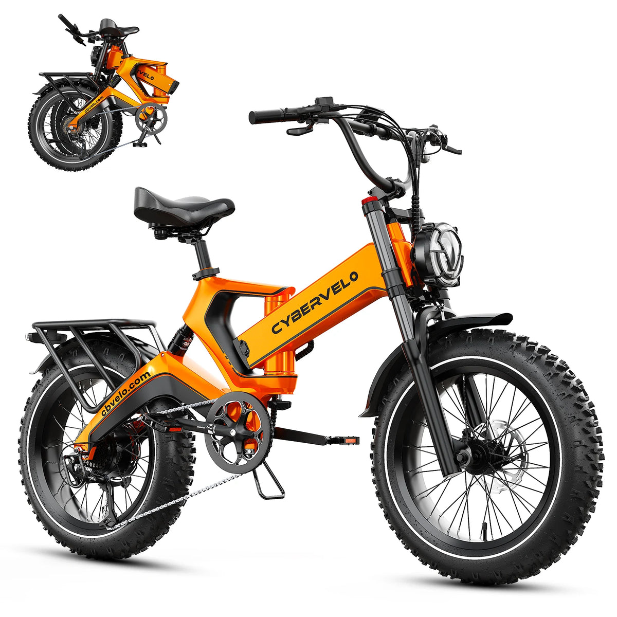 CBVELO EK6 Max 3000W Peak Folding Fat Tire Electric Bike