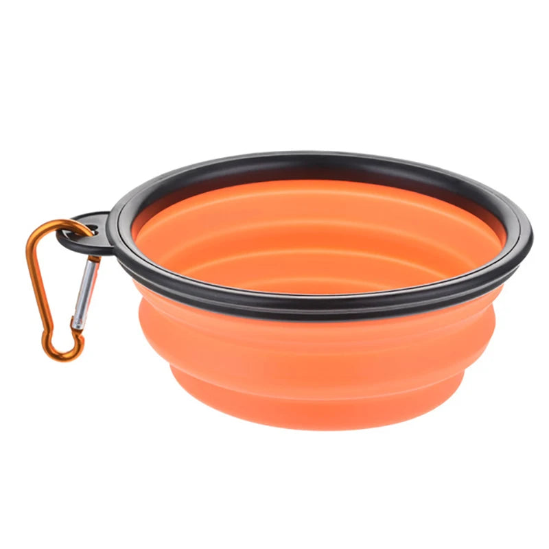 Portable Silicone Collapsible Travel Pet Food Bowl For Dogs And Cats
