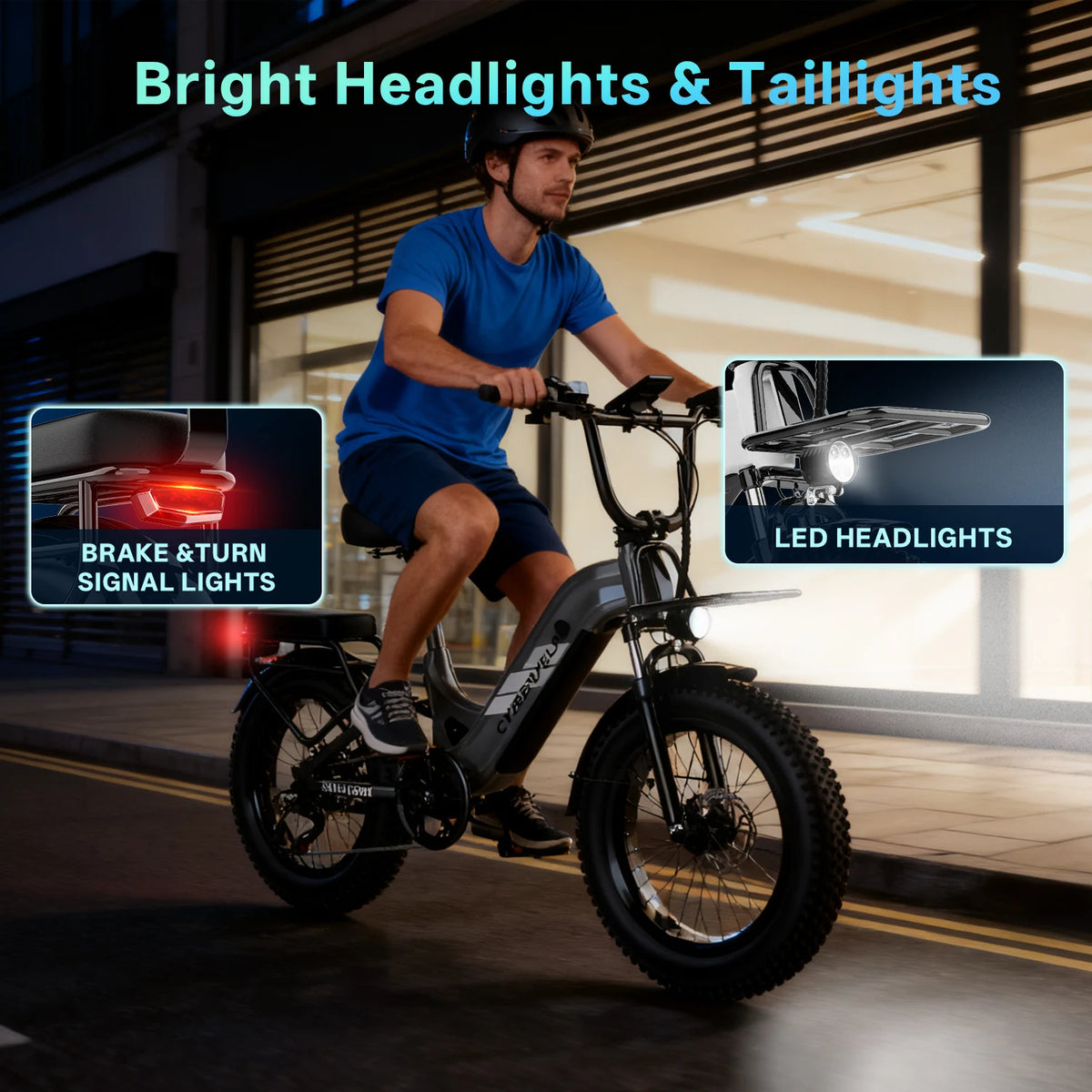 Cybervelo Electric Bike Step Through Commuter With Long Range Battery