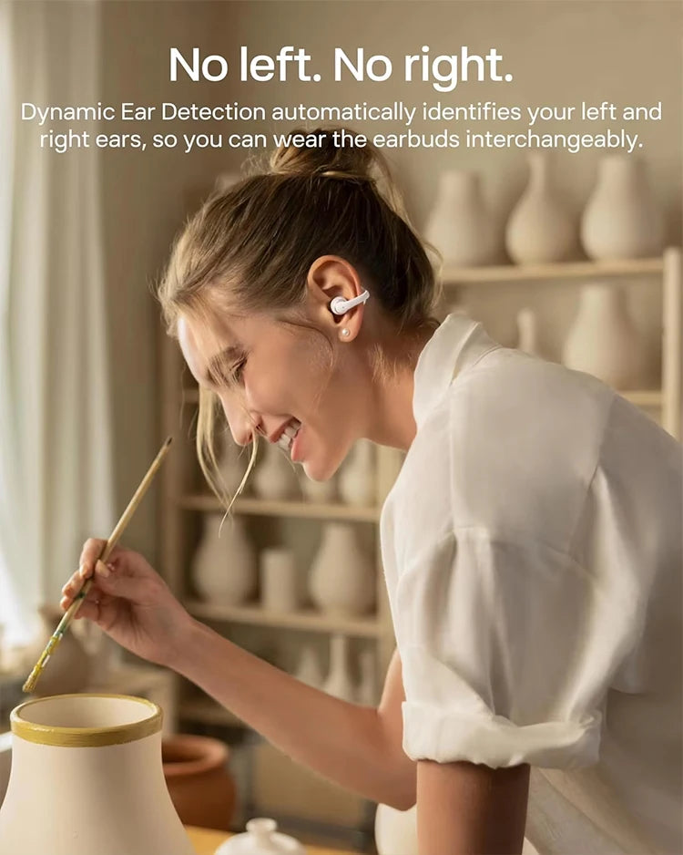 Shokz OpenDots 2 Open-Ear Bluetooth Earbuds With Wireless Charging