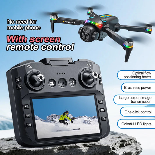 EVANOVM K21MAX Drone With Screen Remote And Optical Flow Hovering