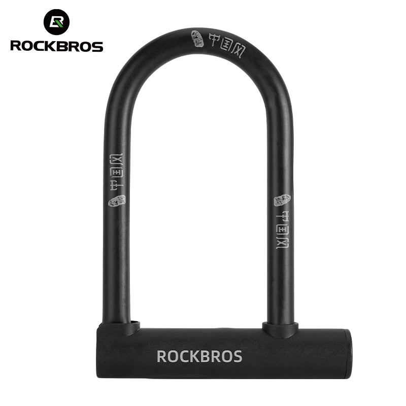 Rockbros Anti Theft U Lock With Silicone Waterproof Shell