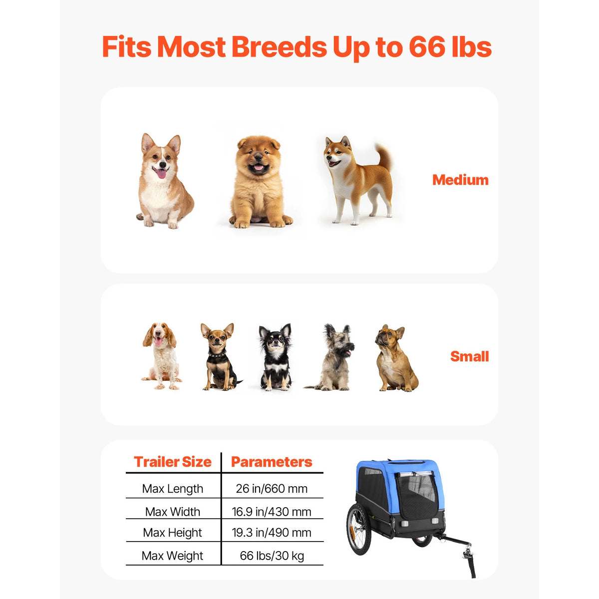 Durable Dog Bike Trailer Quick Release Coupler Secure Pet Cart