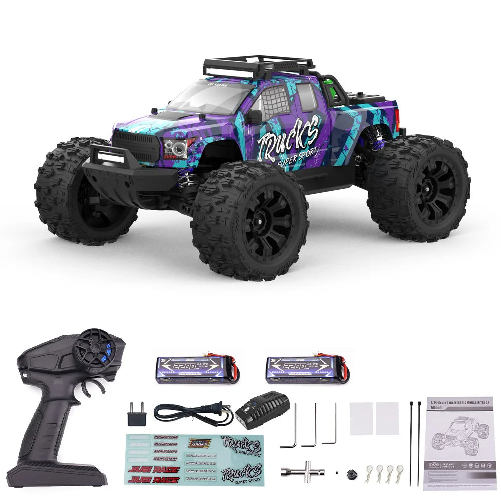 JIUSI Brushless 4WD Remote Control Off Road Racing RC Truck