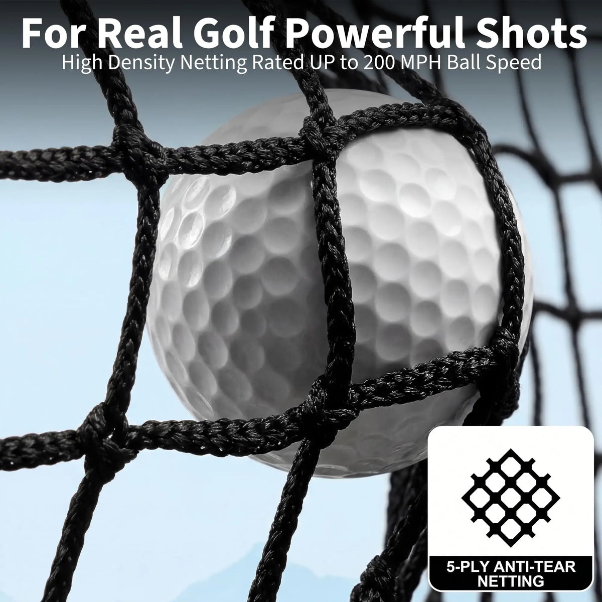 HiMISS Golf Practice Hitting Net With Turf Mat And Bag