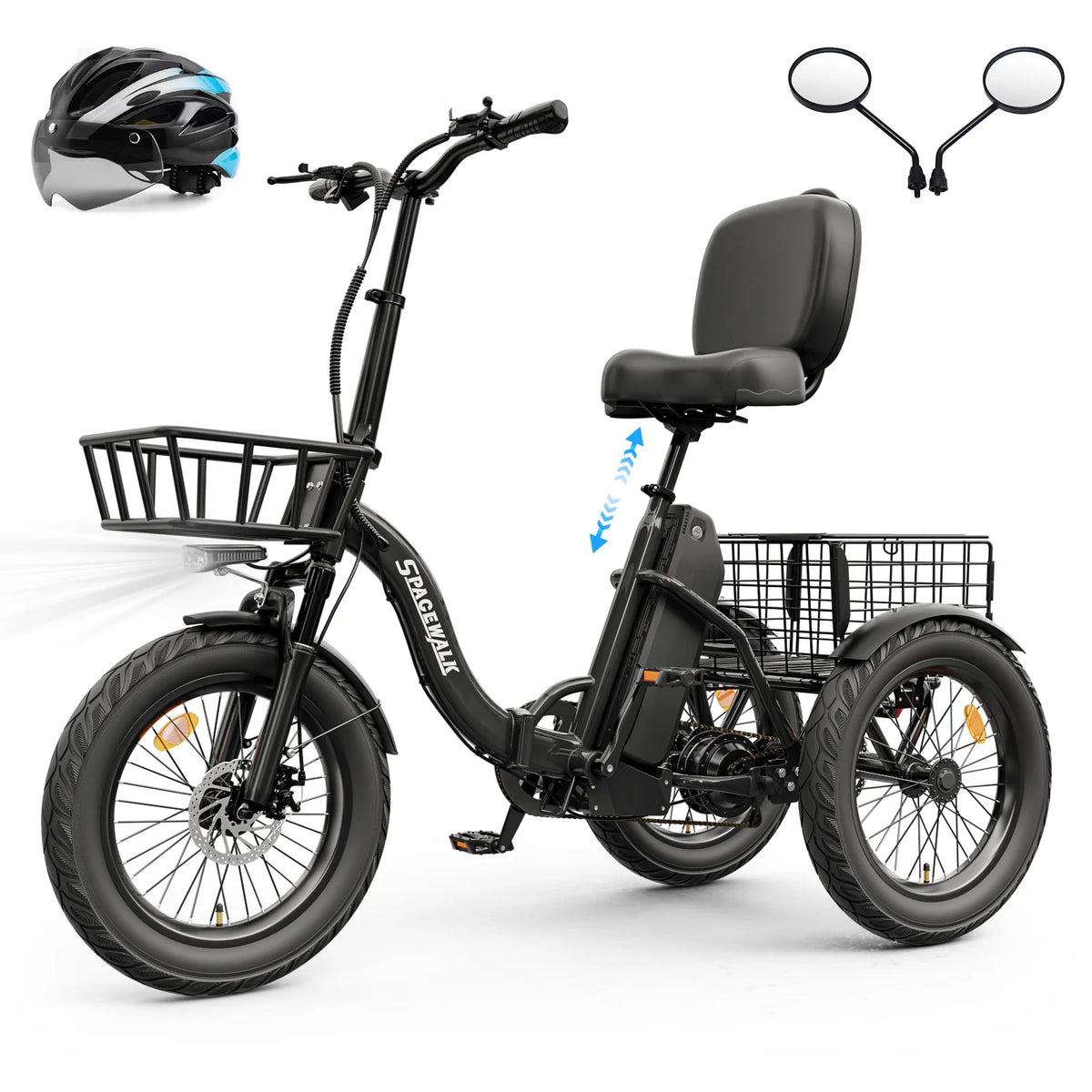 Spacewalk 1200W Electric Trike With 60 Mile Range
