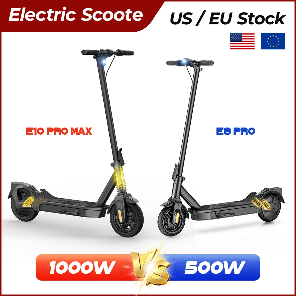 HeroPick Foldable Electric Scooter With Dual Suspension And Fast Charging